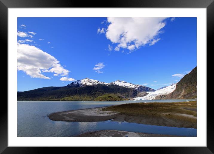 Mendenhall Glacier, Juneau, Alaska Framed Mounted Print by Janet Mann