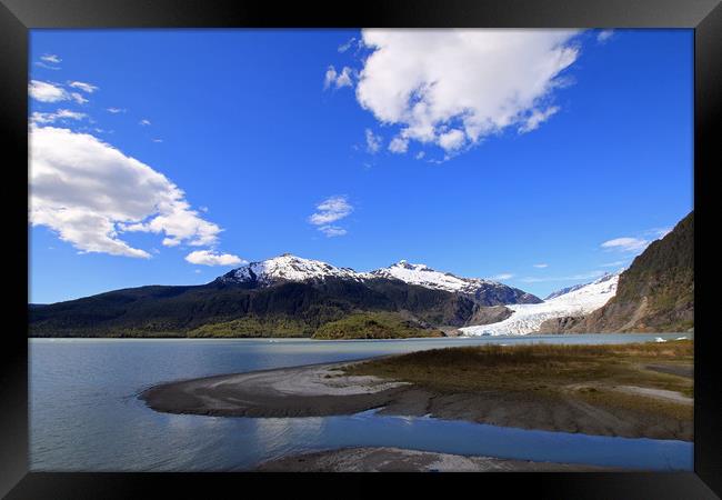 Mendenhall Glacier, Juneau, Alaska Framed Print by Janet Mann