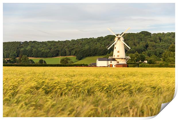 Llancayo windmill Print by Dean Merry