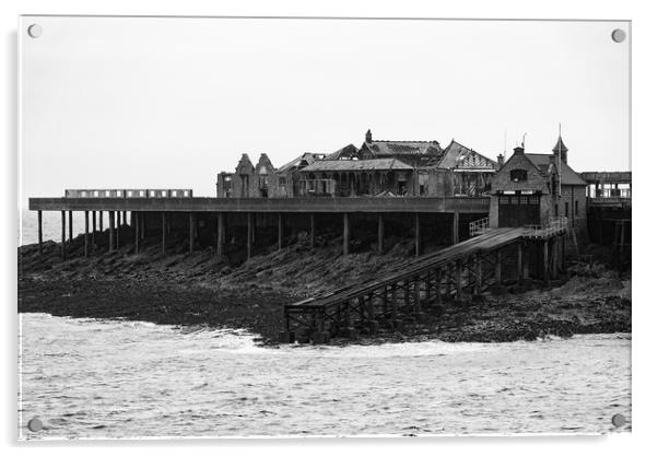 Birnbeck Pier Acrylic by Dean Merry