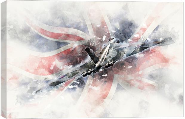 Vulcan Bomber - Painting 2 Canvas Print by J Biggadike