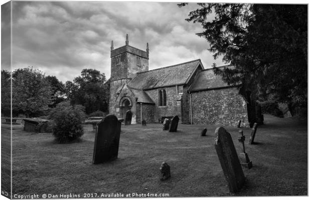 Holcombe Old Church, Somerset Canvas Print by Dan Hopkins