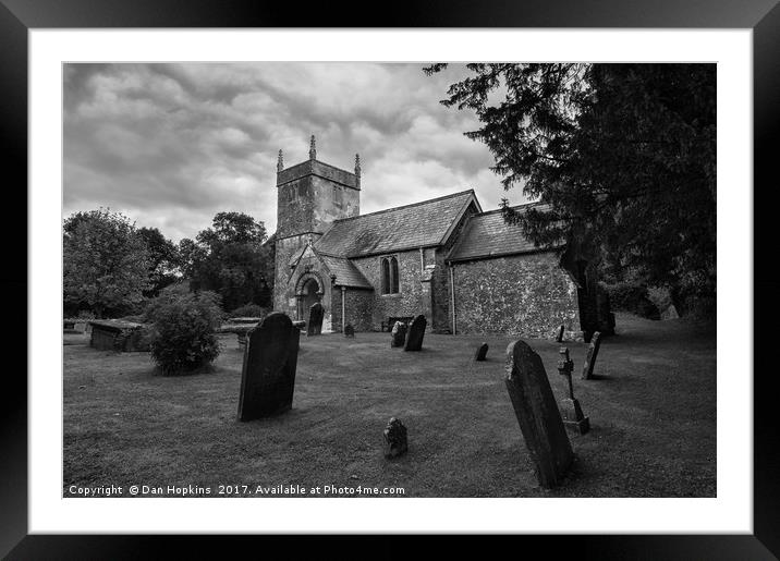 Holcombe Old Church, Somerset Framed Mounted Print by Dan Hopkins