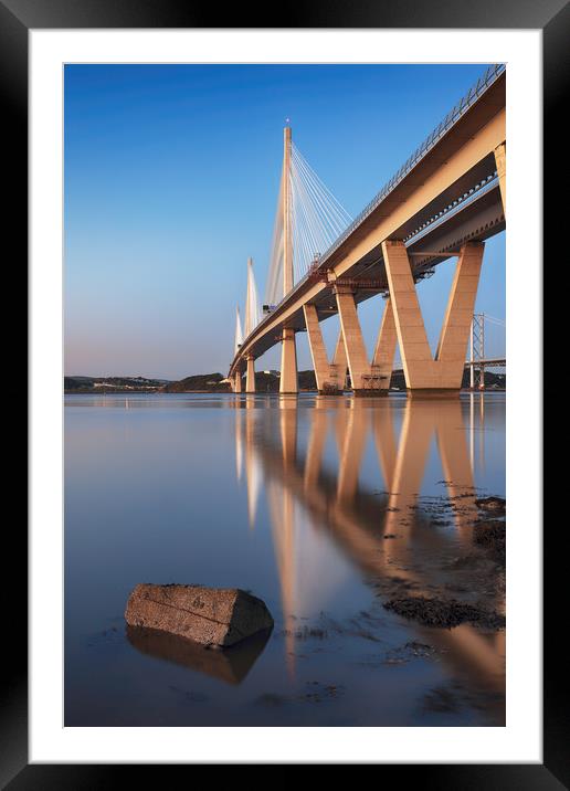Queensferry Crossing 5 Framed Mounted Print by Grant Glendinning