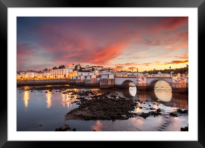 Tavira Twilight Algarve Portugal Framed Mounted Print by Wight Landscapes