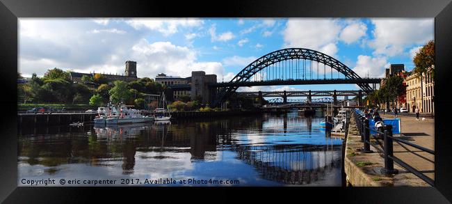 Tyne panorama Framed Print by eric carpenter