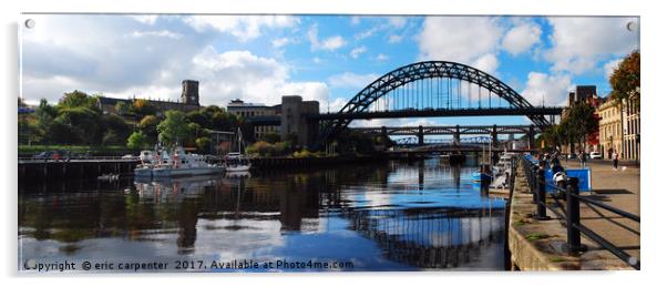 Tyne panorama Acrylic by eric carpenter