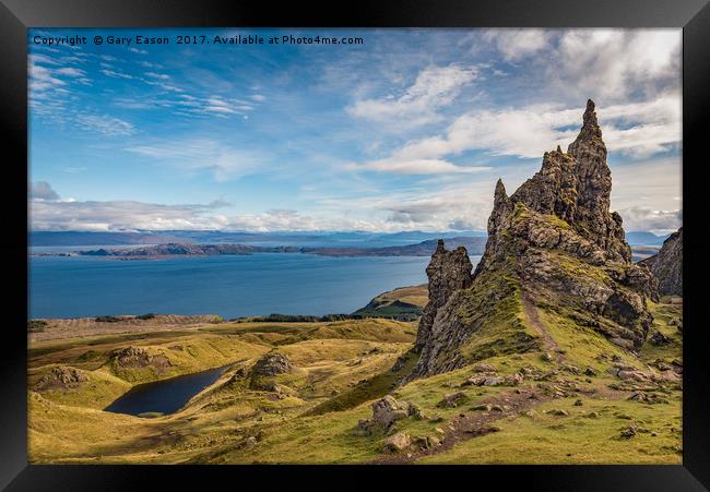 Sound of Raasay from Storr Framed Print by Gary Eason