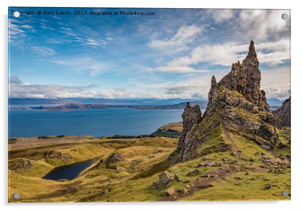 Sound of Raasay from Storr Acrylic by Gary Eason