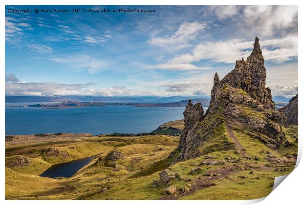 Sound of Raasay from Storr Print by Gary Eason