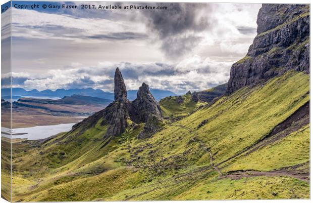 Old Man of Storr Canvas Print by Gary Eason