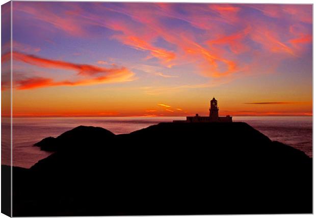 Strumble Head Lighthouse View.Fishguard. Canvas Print by paulette hurley