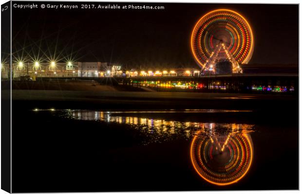 Old Lights On The Big Wheel Canvas Print by Gary Kenyon