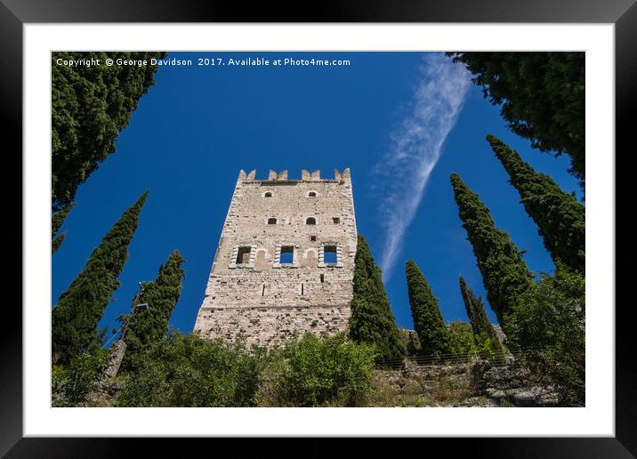 Arco Castle 01 Framed Mounted Print by George Davidson