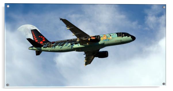 Brussels Airlines A320 'Tin Tin' Acrylic by Aircraft Nation