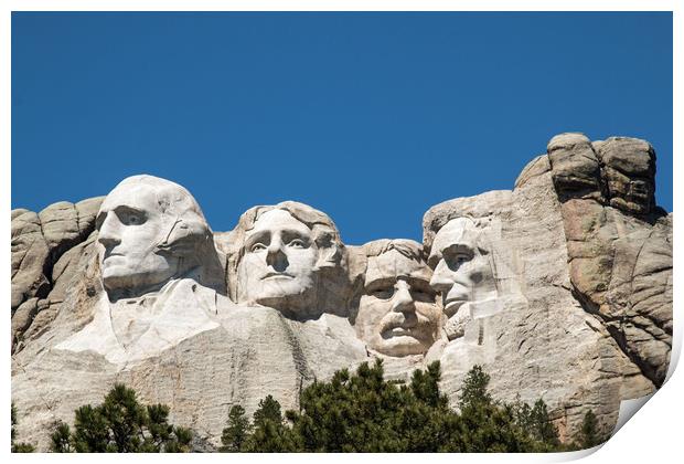 Mount Rushmore National Monument Print by Janet Mann