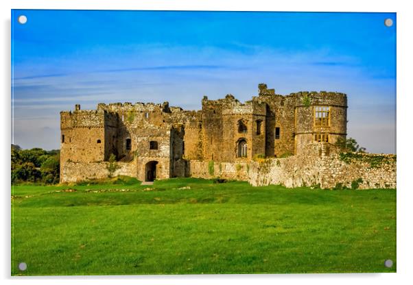 Castle Carew, Pembrokeshire, Wales, UK Acrylic by Mark Llewellyn