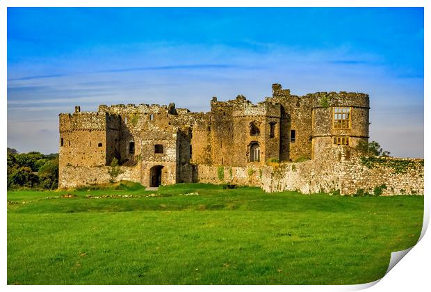 Castle Carew, Pembrokeshire, Wales, UK Print by Mark Llewellyn