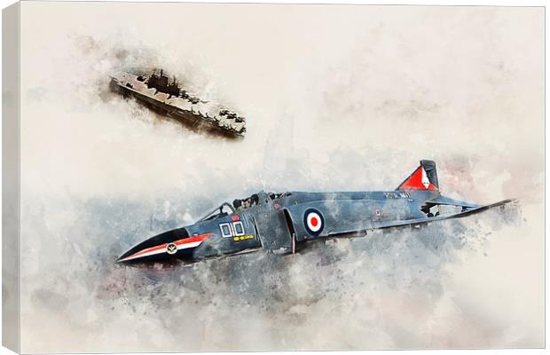 RN F-4 Phantom FG1 - Painting Canvas Print by J Biggadike