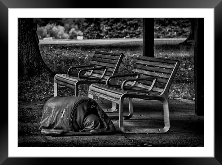 Homeless nation Framed Mounted Print by paul green