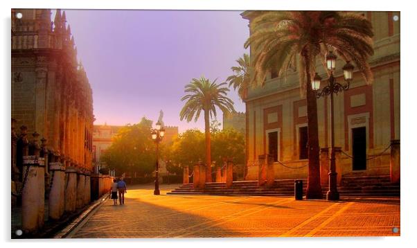 Early Morning Seville Acrylic by Steve Painter
