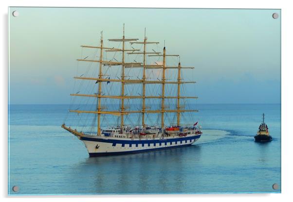           ROYAL CLIPPER                      Acrylic by Anthony Kellaway