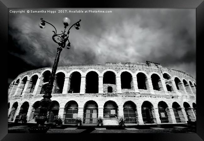 Arena - Roman Amphitheatre Verona Framed Print by Samantha Higgs