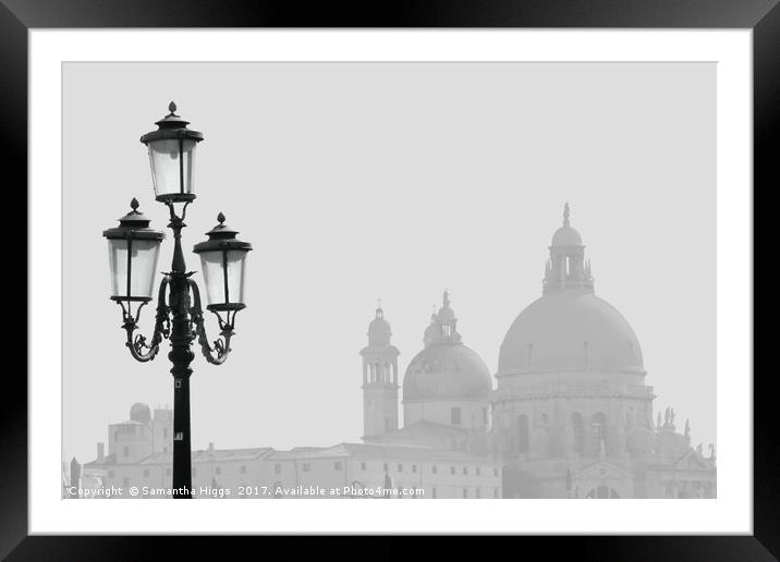 Venice - Sea Mist Framed Mounted Print by Samantha Higgs
