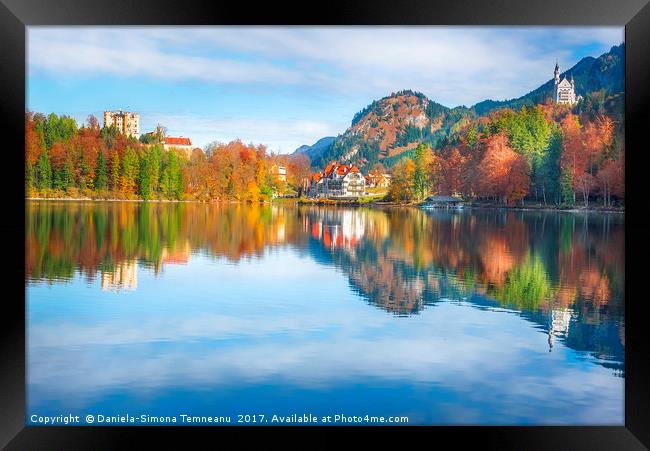 District of Hohenschwangau and its castles Framed Print by Daniela Simona Temneanu