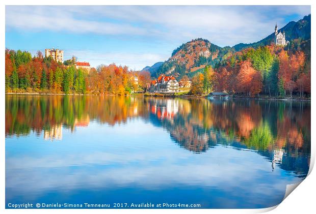 District of Hohenschwangau and its castles Print by Daniela Simona Temneanu