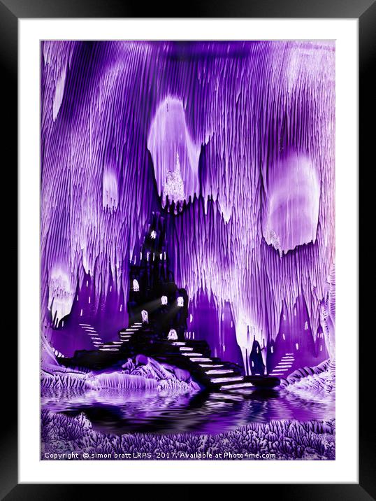 The Kings purple castle painting in wax Framed Mounted Print by Simon Bratt LRPS