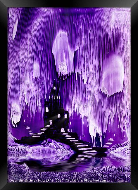 The Kings purple castle painting in wax Framed Print by Simon Bratt LRPS