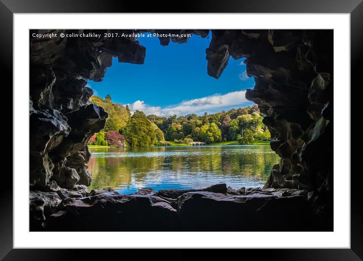 Stourhead Garden in Wiltshire Framed Mounted Print by colin chalkley