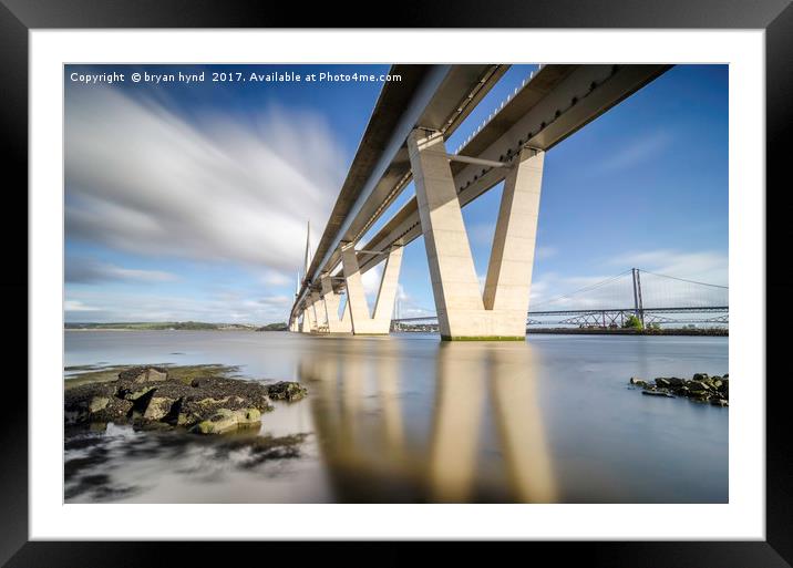 The Crossing Landscape Framed Mounted Print by bryan hynd