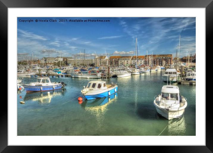 North Quay Framed Mounted Print by Nicola Clark