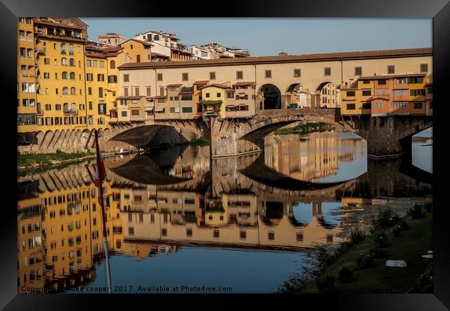 Reflections on the A rno Framed Print by mike cooper