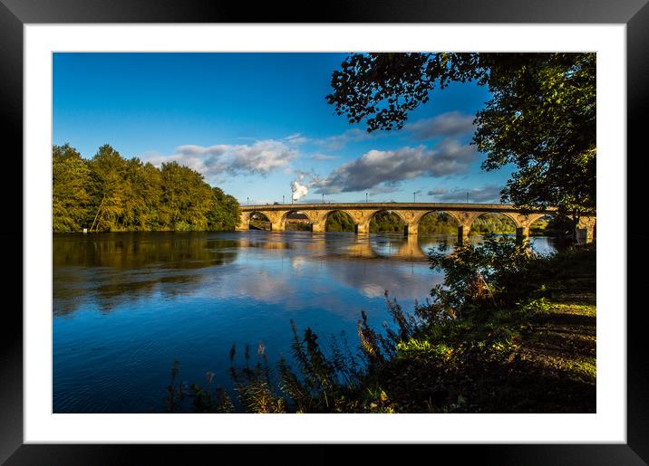 Hexham Bridge Framed Mounted Print by John Ellis