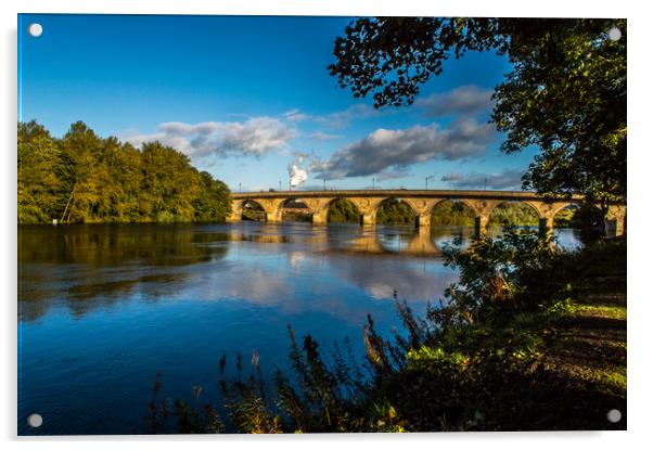 Hexham Bridge Acrylic by John Ellis