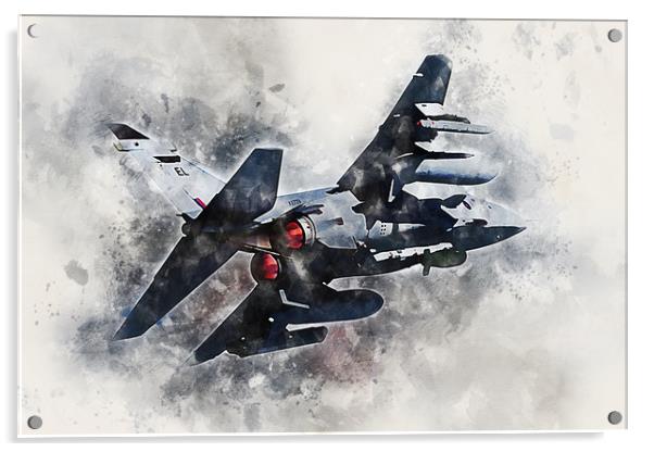 RAF Jaguar - Painting Acrylic by J Biggadike