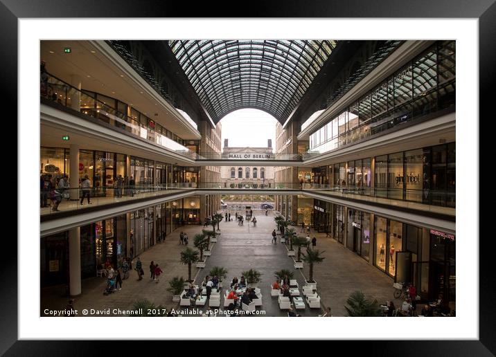 Mall Of Berlin Framed Mounted Print by David Chennell