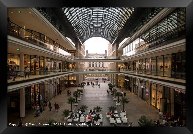 Mall Of Berlin Framed Print by David Chennell