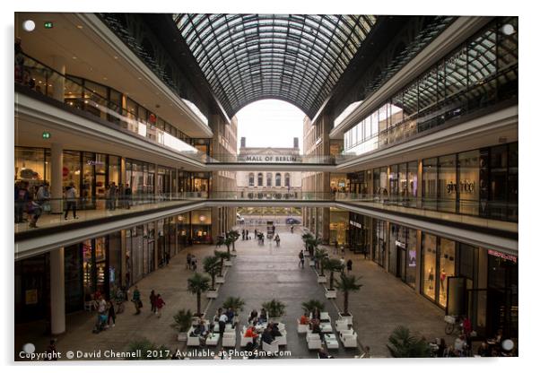 Mall Of Berlin Acrylic by David Chennell