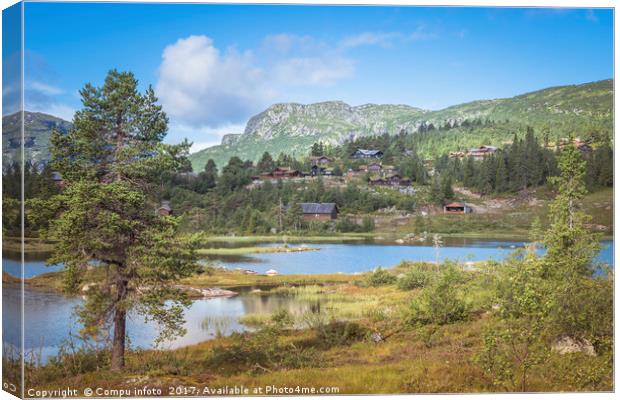 valle in norway nature Canvas Print by Chris Willemsen