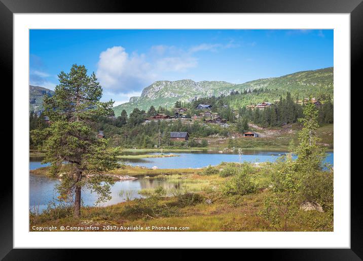 valle in norway nature Framed Mounted Print by Chris Willemsen