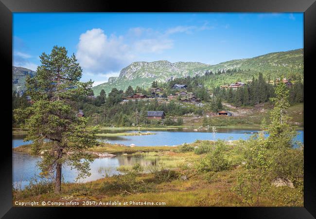 valle in norway nature Framed Print by Chris Willemsen