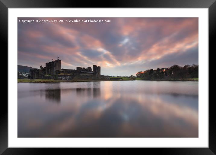 Caerphilly Reflections  Framed Mounted Print by Andrew Ray