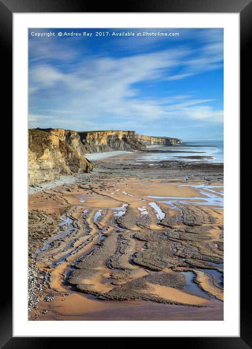 Glamorgan Heritage Coast Framed Mounted Print by Andrew Ray