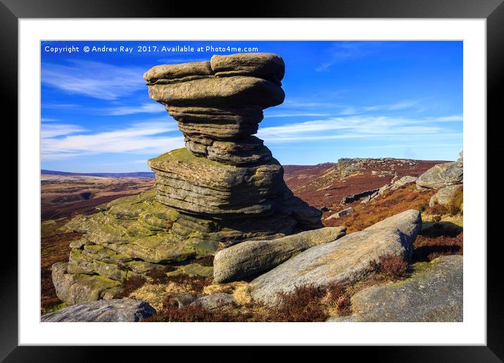 The Salt Cellar (Derwent Edge) Framed Mounted Print by Andrew Ray