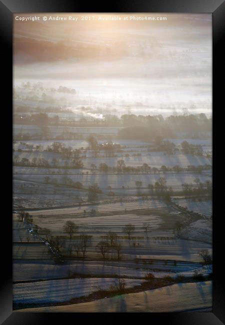 First Light on the Hope Valley Framed Print by Andrew Ray