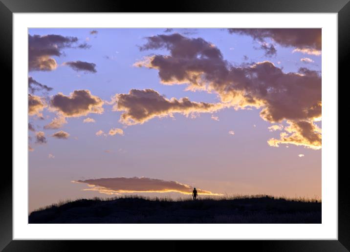 Sunset in Montana Framed Mounted Print by Luc Novovitch